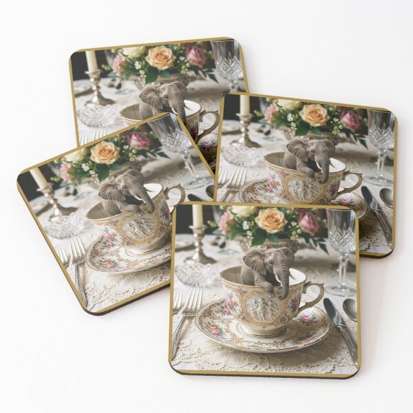 Item preview, Elephant in a Tea Cup designed and sold by Tridentulus.