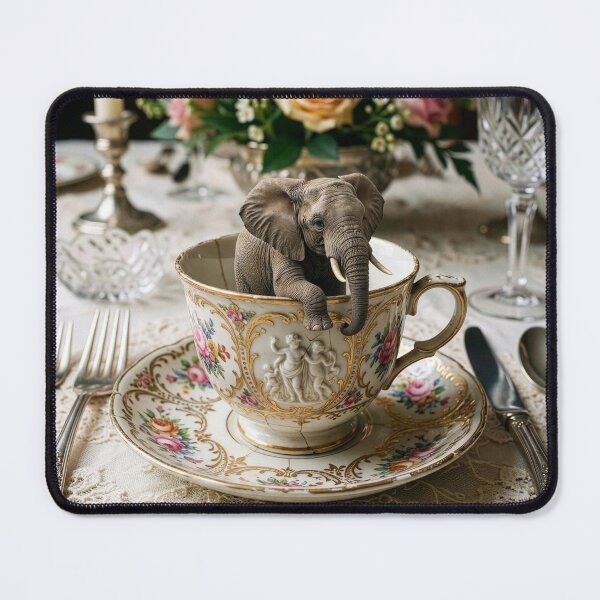 Item preview, Elephant in a Tea Cup designed and sold by Tridentulus.
