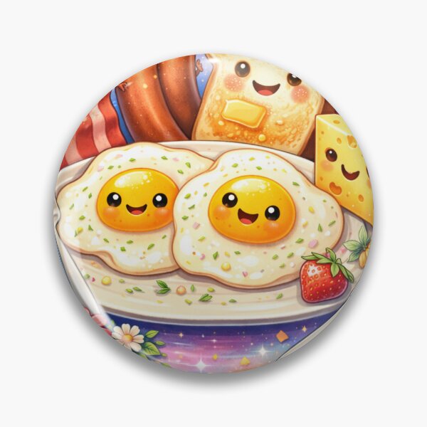 Item preview, Kawaii breakfast, cute food, tasty cartoon designed and sold by handlostrefa.