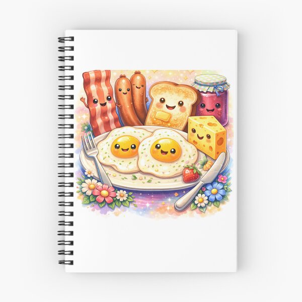 Item preview, Kawaii breakfast, cute food, tasty cartoon designed and sold by handlostrefa.