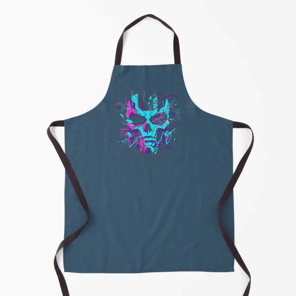 Item preview, Cyberpunk Glitch Skull Neon Mecha Futuristic Scifi 2026 designed and sold by MarCinu Art.