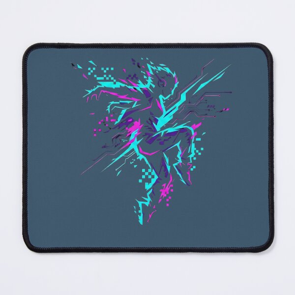Item preview, Cyberpunk Glitch Runner Neon Circuitry Aesthetic 2026 designed and sold by MarCinu Art.