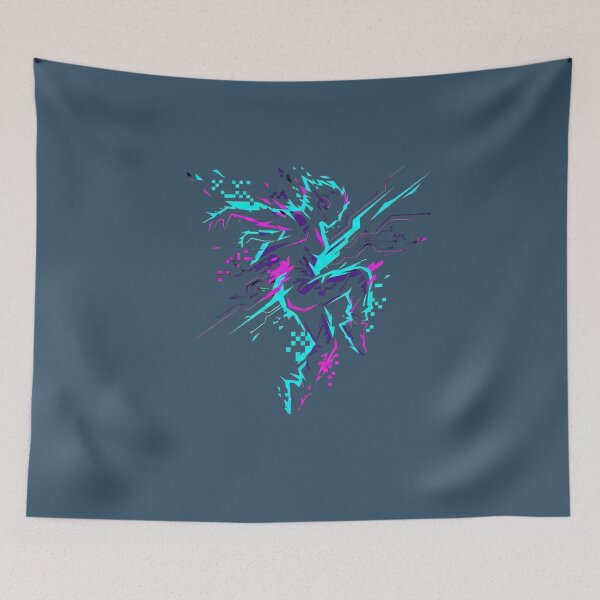 Item preview, Cyberpunk Glitch Runner Neon Circuitry Aesthetic 2026 designed and sold by MarCinu Art.