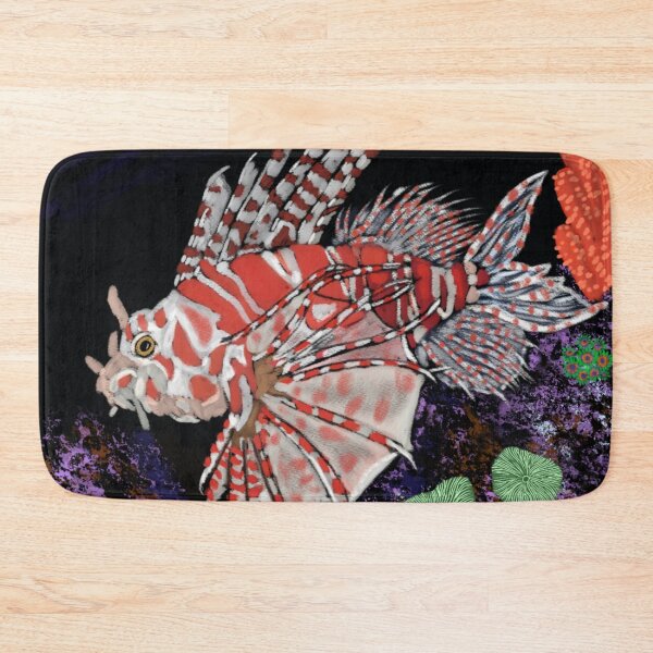 Item preview, Lionfish Coral Reef Illustration designed and sold by SkreeeCreations.