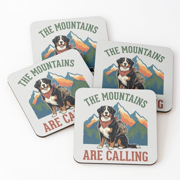 Item preview, The Mountains Are Calling - Hiking Dog designed and sold by DigitalGlade.