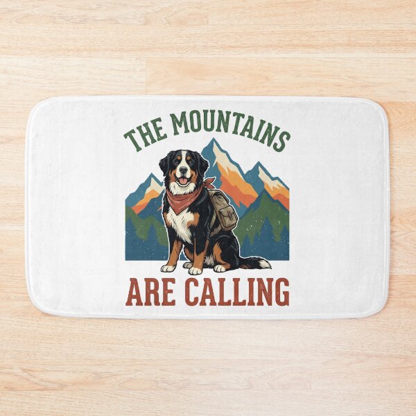 Item preview, The Mountains Are Calling - Hiking Dog designed and sold by DigitalGlade.