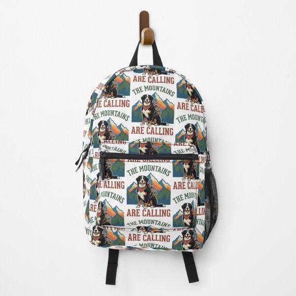 Item preview, The Mountains Are Calling - Hiking Dog designed and sold by DigitalGlade.