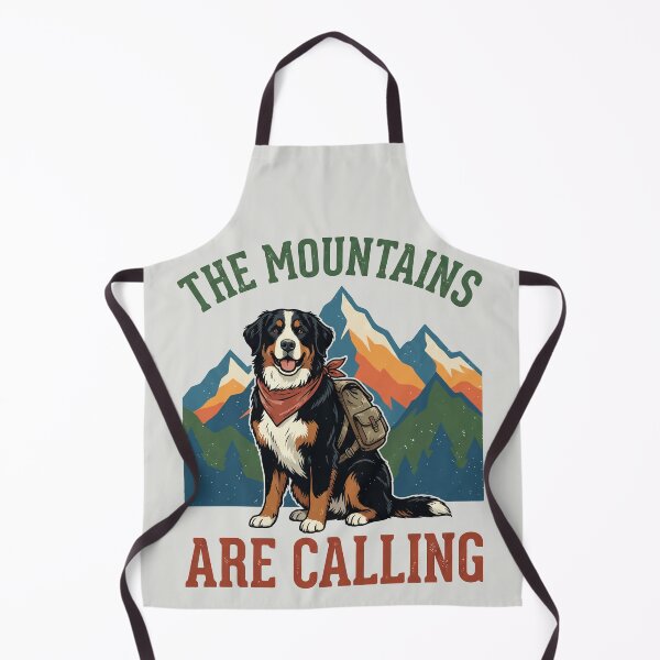 Item preview, The Mountains Are Calling - Hiking Dog designed and sold by DigitalGlade.