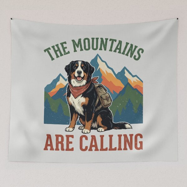 Item preview, The Mountains Are Calling - Hiking Dog designed and sold by DigitalGlade.