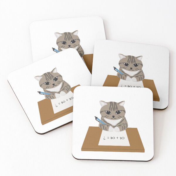 Item preview, Cat Studying Math designed and sold by itscatnotkat.