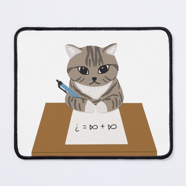Item preview, Cat Studying Math designed and sold by itscatnotkat.