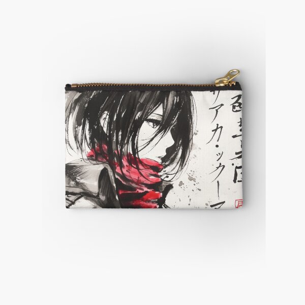 Item preview,  Mikasa Red Scarf Sumi-e  designed and sold by AnimeArsenalPrints.
