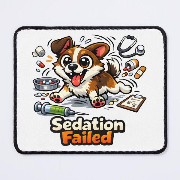 Item preview, Sedation Failed – Funny Veterinary Clinic Humor Design designed and sold by Bettybee00.