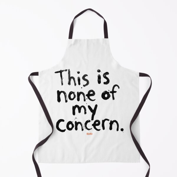 Item preview, None of My Concern - WhimWiz Funny & Quirky Gift Ideas designed and sold by WhimWiz.
