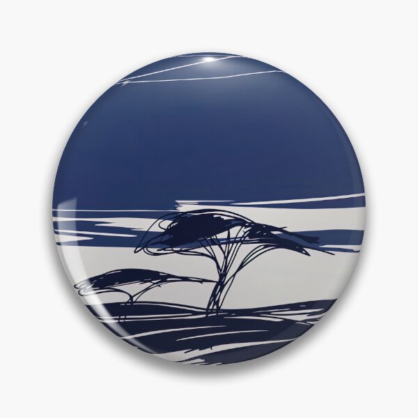 Item preview, Botswana landscape - Blue Abstract Art designed and sold by shadow-bloom.