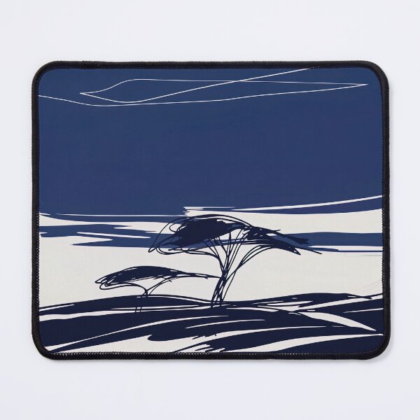 Item preview, Botswana landscape - Blue Abstract Art designed and sold by shadow-bloom.