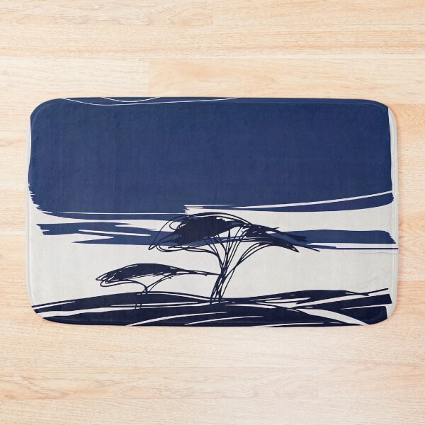 Item preview, Botswana landscape - Blue Abstract Art designed and sold by shadow-bloom.