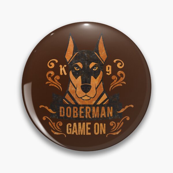 Item preview, Doberman Pinscher Game On Retro Dog Art designed and sold by AntiqueImages.