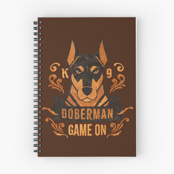 Item preview, Doberman Pinscher Game On Retro Dog Art designed and sold by AntiqueImages.