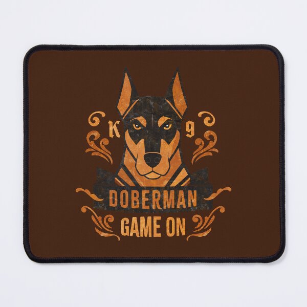 Item preview, Doberman Pinscher Game On Retro Dog Art designed and sold by AntiqueImages.