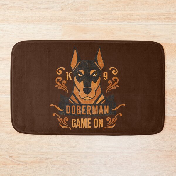 Item preview, Doberman Pinscher Game On Retro Dog Art designed and sold by AntiqueImages.