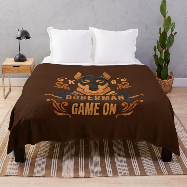 Item preview, Doberman Pinscher Game On Retro Dog Art designed and sold by AntiqueImages.