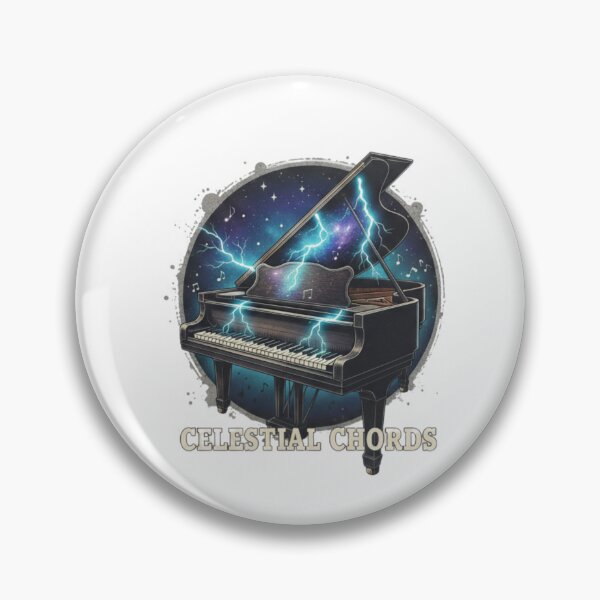 Item preview, Celestial Chords Cosmic Piano Art designed and sold by ELIAS BRICK INTELLIGENT GROOVE.