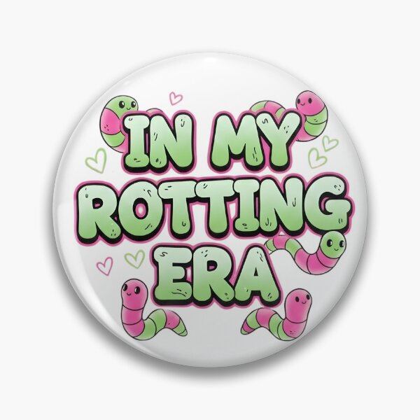 Item preview, In My Rotting Era Cute Worms Bed Rotting Aesthetic & Funny Mental Health Meme designed and sold by Aryaam.