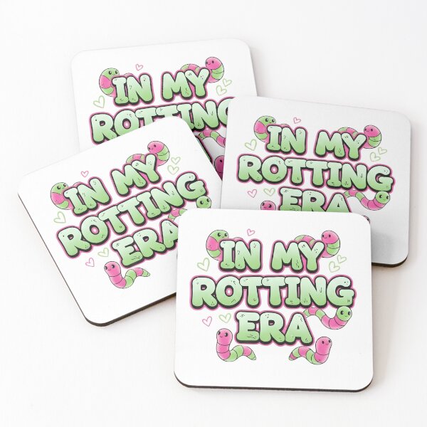 Item preview, In My Rotting Era Cute Worms Bed Rotting Aesthetic & Funny Mental Health Meme designed and sold by Aryaam.