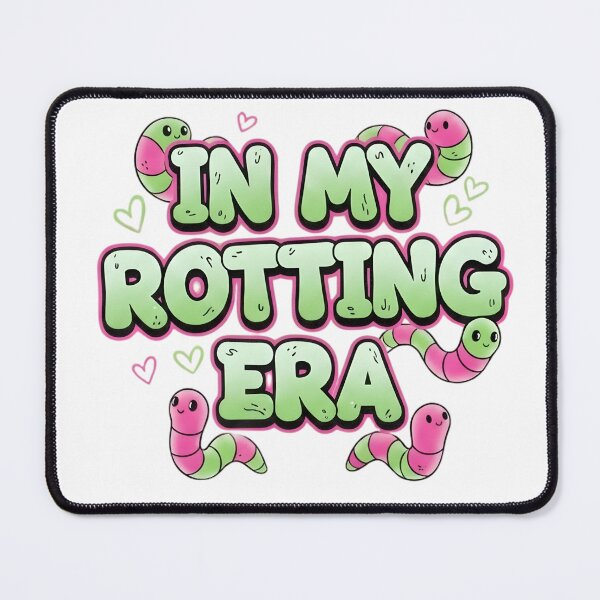 Item preview, In My Rotting Era Cute Worms Bed Rotting Aesthetic & Funny Mental Health Meme designed and sold by Aryaam.