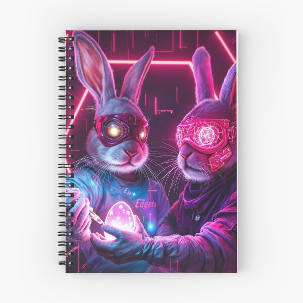 Aperçu de l'œuvre Cyber Bunny en confinement créée et vendue par TimberWolf995.