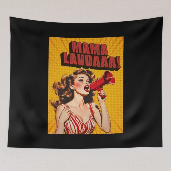 Item preview, Mama Laudaaa! Retro Après-Ski & Schlager Party Pin-up designed and sold by SHELOPS.