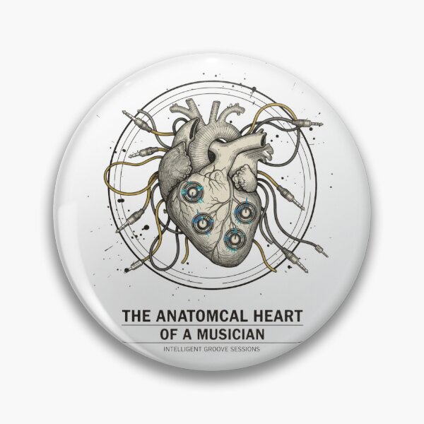 Item preview, The Anatomical Heart of a Musician Art designed and sold by ELIAS BRICK INTELLIGENT GROOVE.