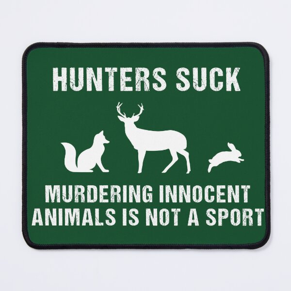 Item preview, Hunters suck white text designed and sold by quinnhopp.
