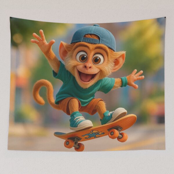 Item preview, Skater Patas Monkey designed and sold by Sillytoe.
