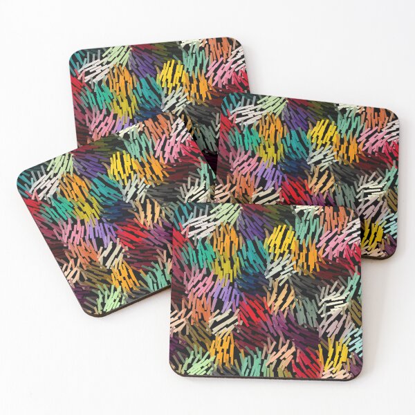 Item preview, Chaotic Multi Color Brushstrokes – Abstract Mosaic Pattern designed and sold by v1per4ever.