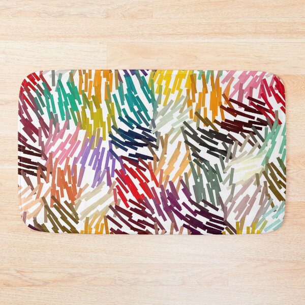 Item preview, Chaotic Multi Color Brushstrokes – Abstract Mosaic Pattern designed and sold by v1per4ever.