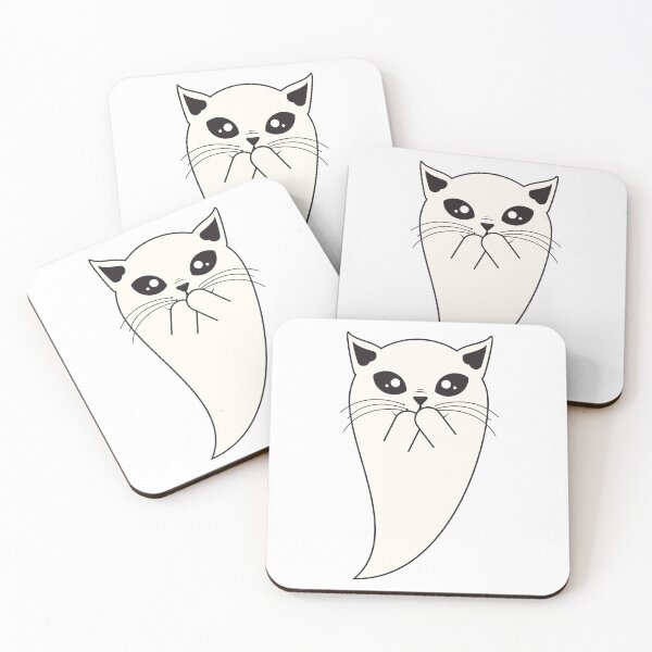 Item preview, Spooky Cute Ghost Cat designed and sold by Captain Creative.