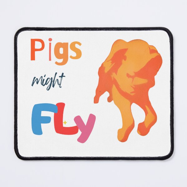 Item preview, Pigs Might Fly – Playful Optimism Illustration designed and sold by CromaArtStudio.