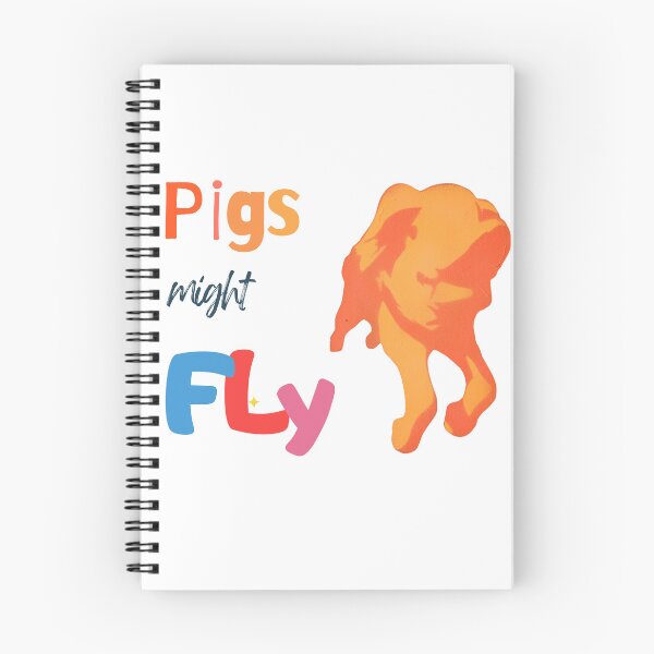 Item preview, Pigs Might Fly – Playful Optimism Illustration designed and sold by CromaArtStudio.