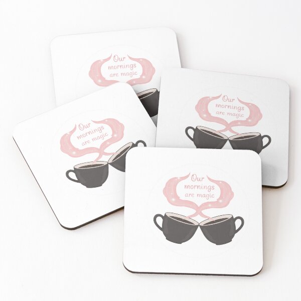 Item preview, Romantic Coffee Cups Love Quote designed and sold by MIArt Studio.