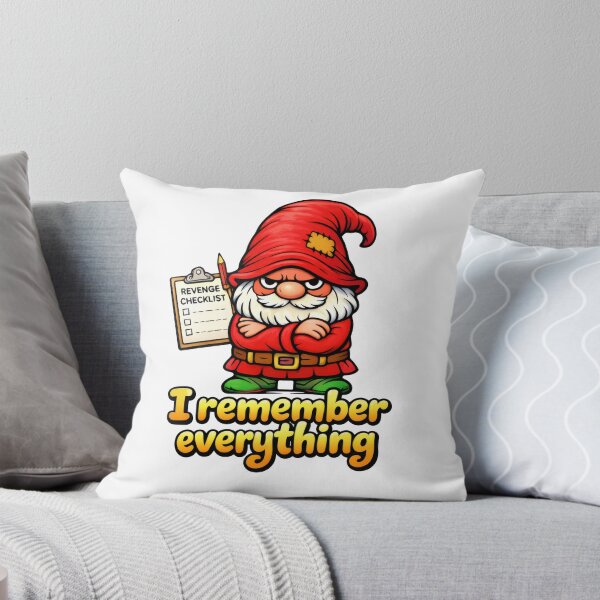 Item preview, I Remember Everything – Grumpy Gnome Revenge Checklist Art designed and sold by Moriarty's Digital Visions.