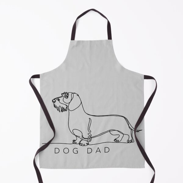 Item preview, DOG DAD Wirehaired Dachshund - Minimalist Line Art Gift designed and sold by iPrintPaws.
