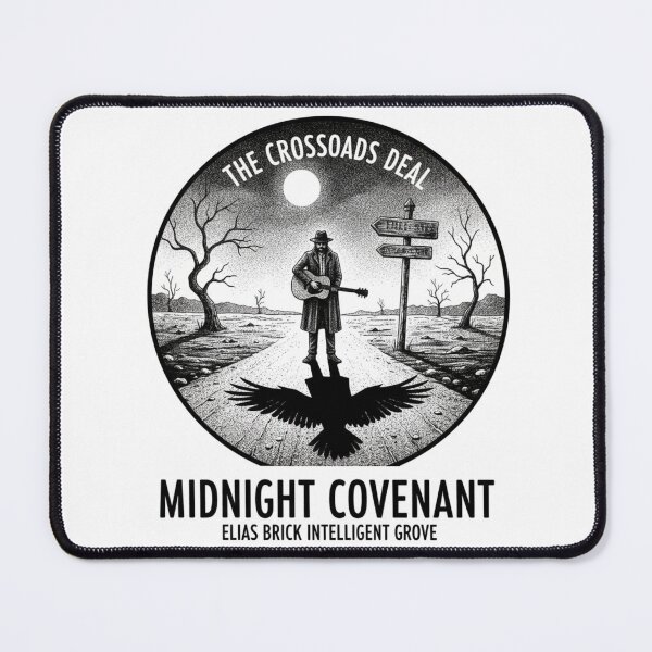 Item preview, Midnight Covenant Crossroads Blues Art designed and sold by ELIAS BRICK INTELLIGENT GROOVE.