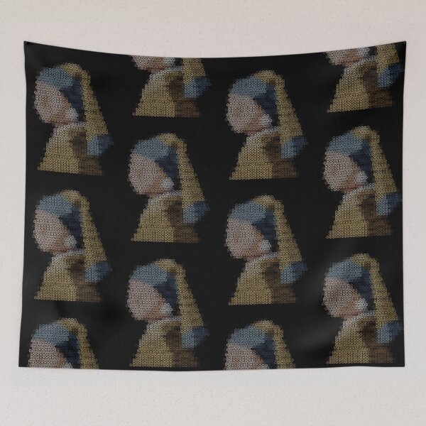 Item preview, Peace with a Pearl Earring – Mosaic Symbol Art designed and sold by v1per4ever.
