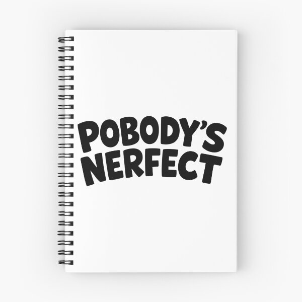 Item preview, Pobody’s Nerfect – Funny Retro Spoonerism Quote designed and sold by FamaPod.
