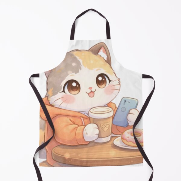 Item preview, Mochi Cozy Cat – Coffee Date Boy Cat designed and sold by Mochi Studio.