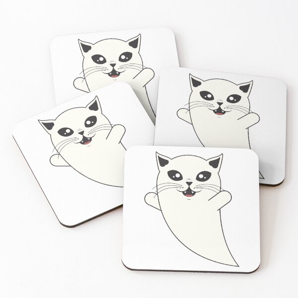 Item preview, Spooky Cute Ghost Cat designed and sold by Captain Creative.