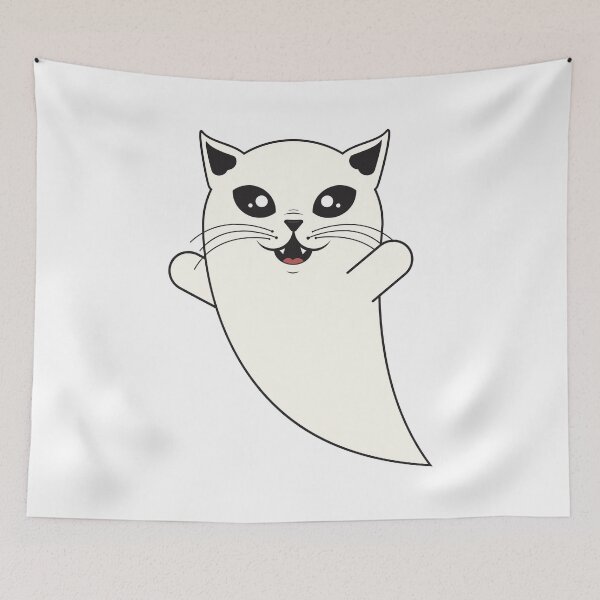 Item preview, Spooky Cute Ghost Cat designed and sold by Captain Creative.