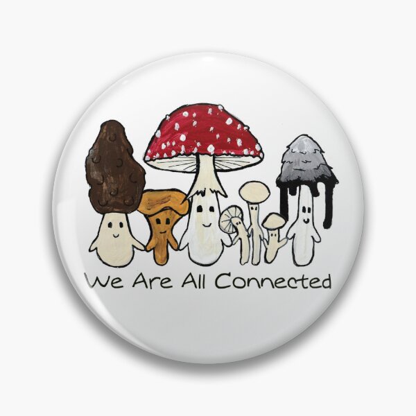 Item preview, We Are All Connected Cute Mushrooms designed and sold by wravendesign.